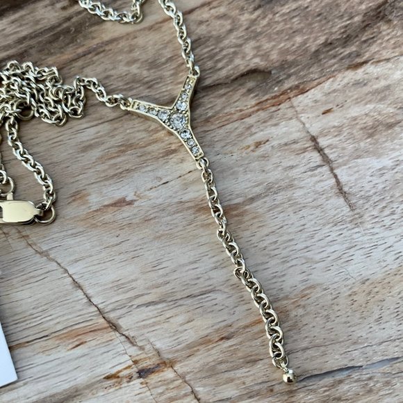 Dyrberg/Kern Neca Swarovski crystal Y style / lariat necklace - Picture 5 of 8